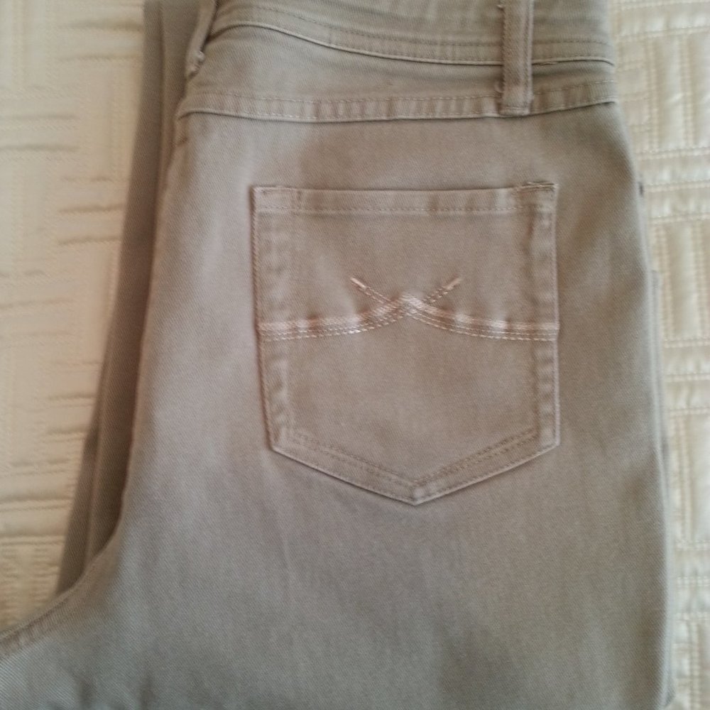 Christopher & Banks Beige Stretch Denim Jeans Women's 8